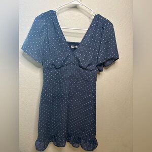 Abercrombie & Fitch Navy Polka Dot Mini Dress